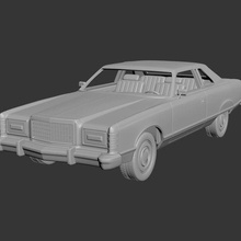ford 1978 landau 2door game car cars hobby american auto automotive coupe wheel classic lincoln 3d print model - Mito3D