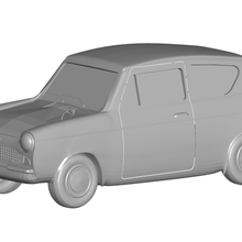 Ford Anglia 3d print model - Mito3D