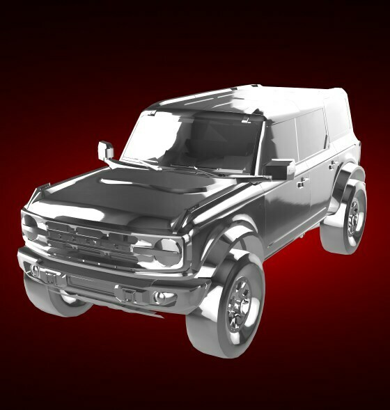 ford bronco 2021 automobil wagen fahrzeug rallye rennen sport derby supersportwagen gt 3D print model - Mito3D