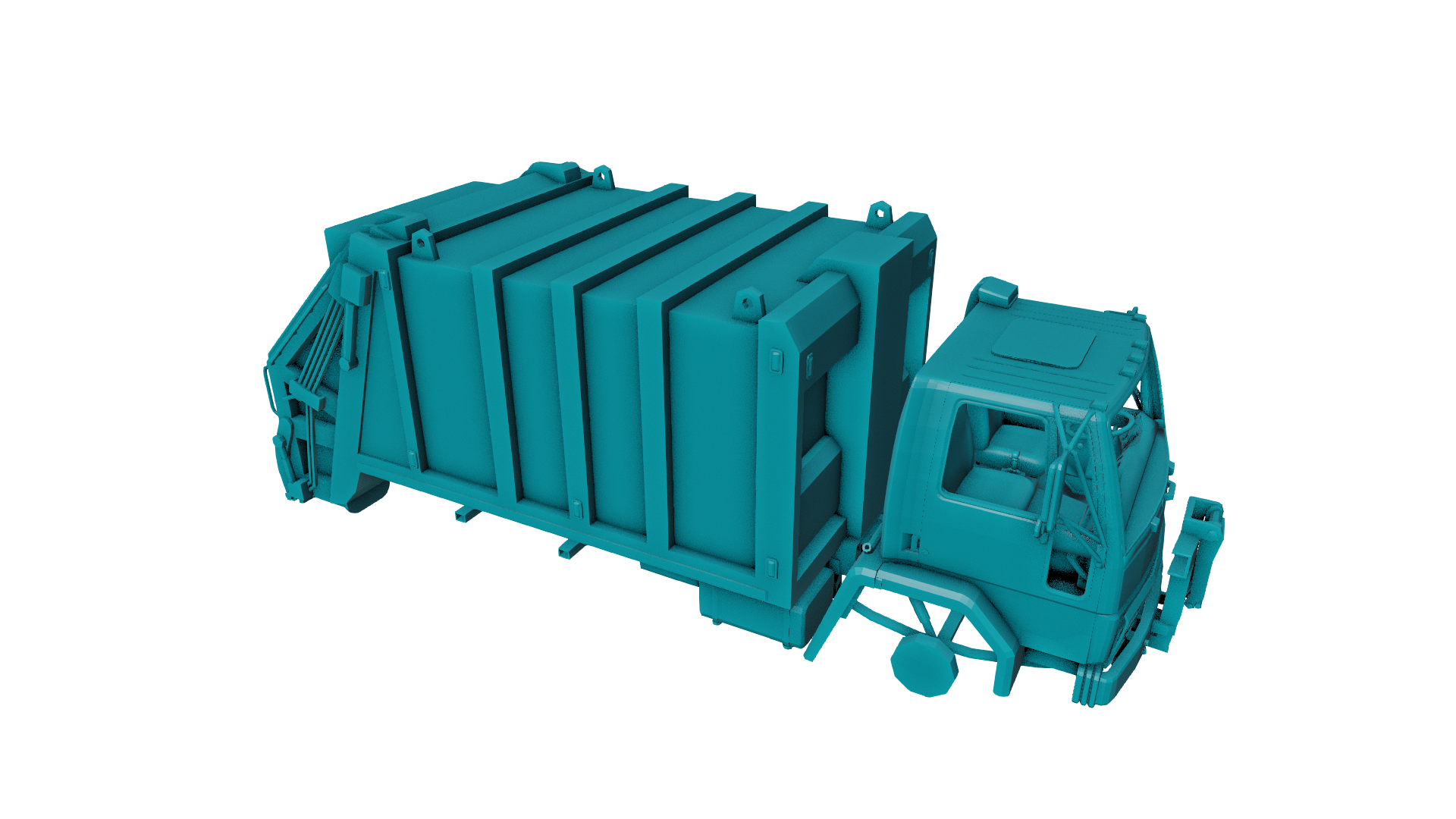 guado carico cf trashmaster camion 1992 1993 1994 1995 1996 heavy duty trasporto diesel motore veicolo 2018 gioco 3D print model - Mito3D