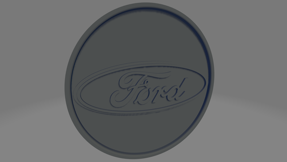 Ford bardak altlığı 3d print model - Mito3D