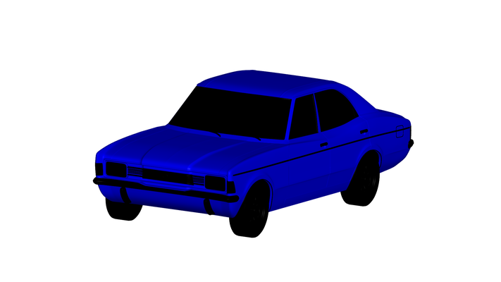 gué cortina 1968 jeu voiture auto véhicule transport rc ar vr prêt augmenté réalité virtuel car3d 3d print model - Mito3D