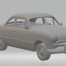ford coupe custom club 1949 assembly kit 3d print model - Mito3D