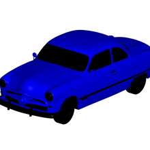 ford custom coupe 1949 3d print model - Mito3D