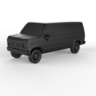 ford econoline 1986 pre-supported diecast miniatures scalemodels collectibles 1 32 43 64 76 87 cars precision supported hobby diorama vehicles detailing collectors automobilia custom 3d print model - Mito3D