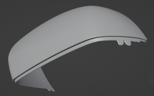 ford edge mirror cover right 3d scan st 3d print model - Mito3D