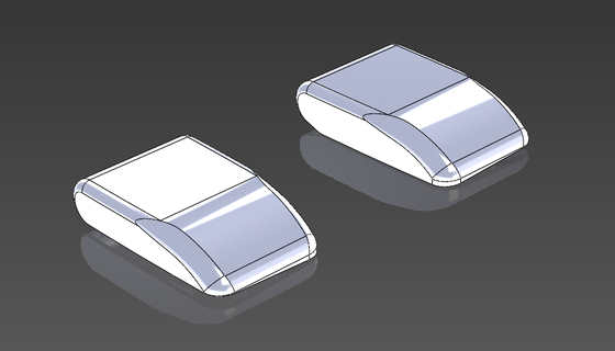 ford escord cover cap trunk hinge 3d print model - Mito3D
