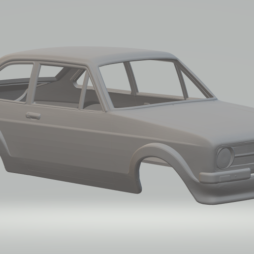 ford escort 1977 3D print model - Mito3D