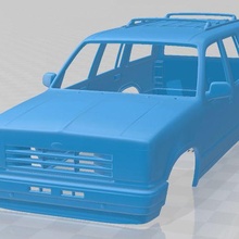 ford explorer 1990 printable body car game slot scalextric tamiya rc miniz hobby micro 3d print model - Mito3D