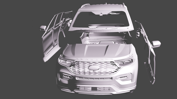 Ford kaşif st tarayıcı karoser oyun stline rc vücut traxxas element eksenel Injora 3d print model - Mito3D