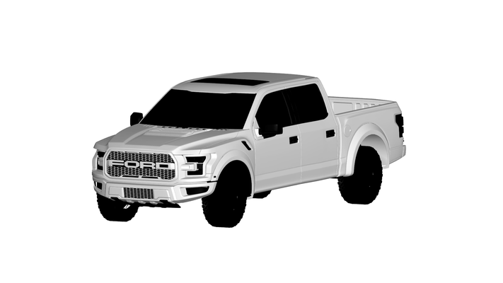 vado f 150 juego coche vehiculo auto vehículo automóvil transporte rc ar vr listo aumentado realidad virtual car3d 3d print model - Mito3D