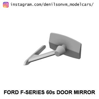 vado f series 60s puerta espejo 1 24 25 diorama camión semi modelo recoger 3d print model - Mito3D