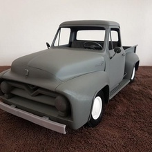 ford f100 1955 - 1 10 scale model kit various car rc truck pickup f-100 3d print model - Mito3D