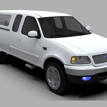 gué f150 1999 3d impression modèle art autobus camion voiture sahin Öztürk imprimable chauffeur hyundai accent bleu Solaris vernie amg 3d print model - Mito3D