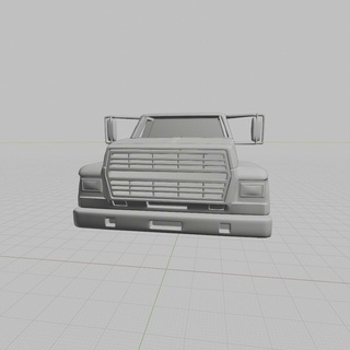 ford f7000 truck cab booth 3d print model - Mito3D