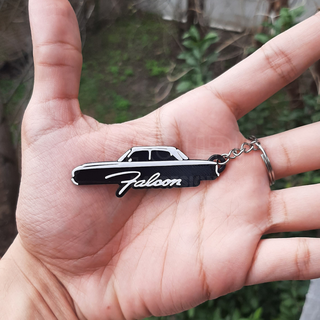 ford falcon keychain key chain motor racing motorsport 3d print model - Mito3D