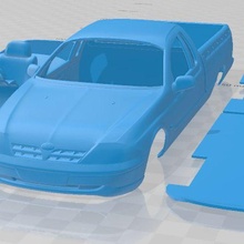 vado halcón ute xls 2000 imprimible coche vehiculo 3d print model - Mito3D