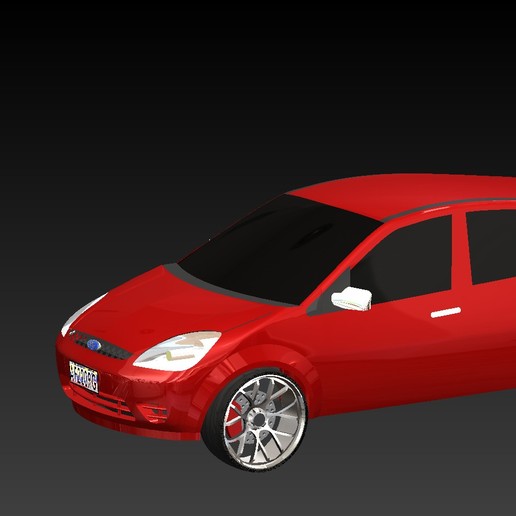 ford fiesta verschiedene Rad rin Auto 3D print model - Mito3D