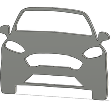 Ford Fiesta Schmuck Schlüssel Ring 3d print model - Mito3D