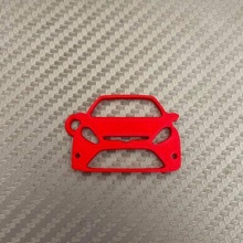 guado fiesta portachiavi gadget mk7 chiave catena auto settore automobilistico stl 3d print model - Mito3D