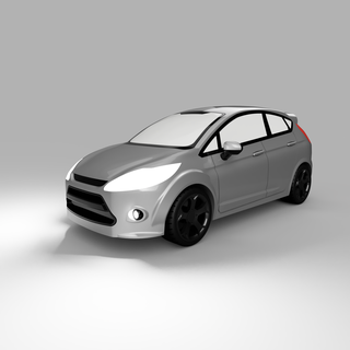 ford fiesta mk 7 sport ford party mk 7 sport car  3d print model - Mito3D