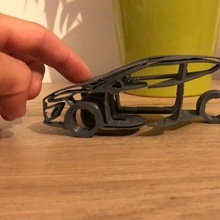 gué fiesta st voiture concentrer perspective logo 3d print model - Mito3D