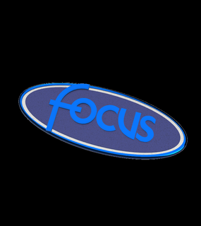 ford focus badge free car automotive chainsaw man 3d print model - Mito3D