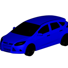 ford focus hatchback 3d print model - Mito3D