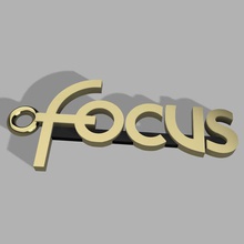 ford focus portachiavi logo vari auto emblema il keychain di messa a fuoco 3d print model - Mito3D
