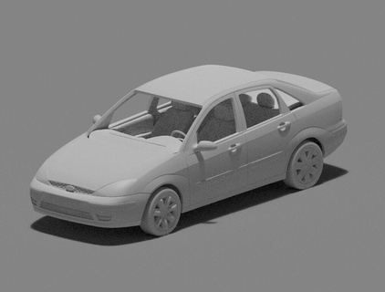 ford focus sedan 1 3d print model - Mito3D