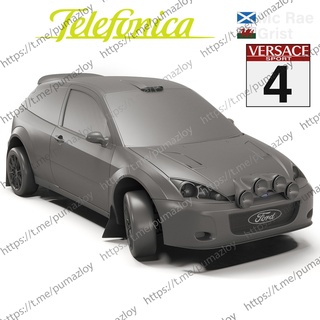 ford focus wrc 2001 printed toy 3d scale vehicle hobby diy game rally 3d print model - Mito3D