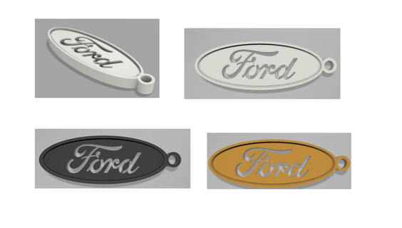 Ford Schlüssel Ring Abzeichen Kunst Fokus Mondeo Party Ranger f100 abholen tc Autos 2023 Eisen Falke Sprint 3d print model - Mito3D