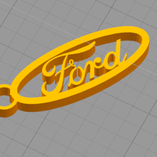 Ford Schlüsselbund Schlüssel Ring Wagen 3d print model - Mito3D
