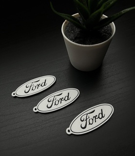 ford keychain key holder accessories gifts pendants fobs trinkets charms ornaments decorations porte-cl porta llaves acess rios para chaves llaveros decoraciones motorbike car sell 3d print model - Mito3D