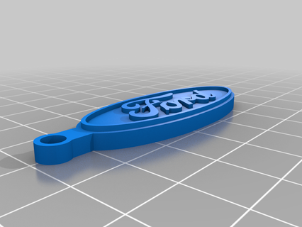 ford keychain 3d print model - Mito3D