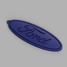 ford keychains raptor logo emblem cars automotive car logos logotip sport 3d print model - Mito3D