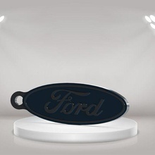 ford logo key ring keychain keys cart auto automobile vehicle 3d print model - Mito3D