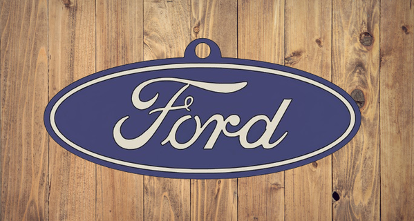 Ford logo anahtarlık takı aver anahtar yüzükler yüzük arabalar motor motosikletler araba bisiklet 3d print model - Mito3D