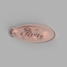 ford logo keychain 3d print model - Mito3D