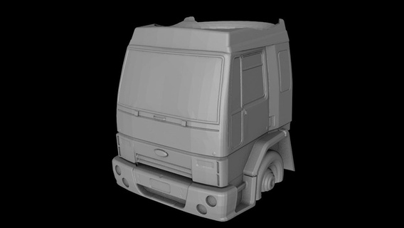 ford mate cargo 1730 Home truck transportation charge booth mug baso cup 3d print model - Mito3D