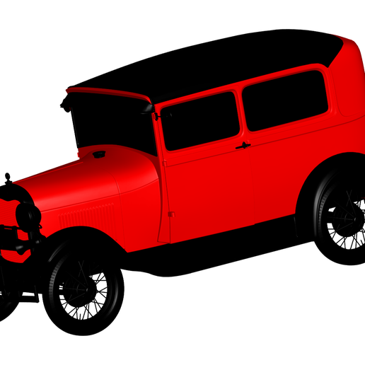 Ford Modell Tudor 1929 3D print model - Mito3D