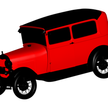 ford model tudor 1929 a 3d print model - Mito3D