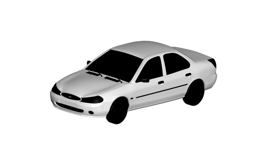 ford mondeo 1994 Game 3d print model - Mito3D