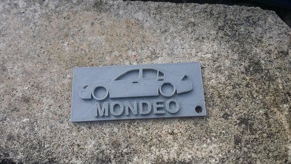 Ford Mondeo mk3 Schlüsselring Schlüssel Kette 3d Drucken 3d print model - Mito3D