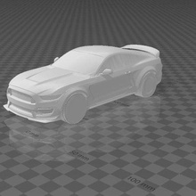 gué mustang voiture Shelby 3d print model - Mito3D
