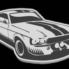 Ford Mustang 3d print model - Mito3D