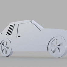 Ford mustang 79 anahtarlık anahtar yüzük Zincir Oto arabalar orijinal araba Sanat 3d print model - Mito3D