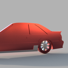 vau mustang 87 chaveiro chave anel auto carros original carro arte 3d print model - Mito3D
