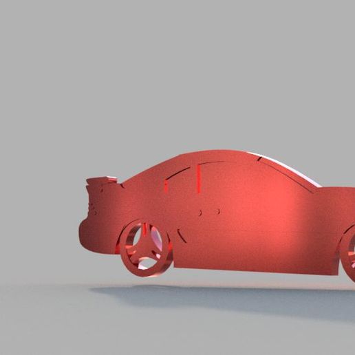 gué mustang 94 porte clés clé bague chaîne auto voitures original voiture art 3D print model - Mito3D