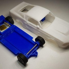 vau mustang gt500 eleanor fenda carro chassis 3d impressão modelo gadget slotcar escalextrico escala 132 automotivo 3d print model - Mito3D